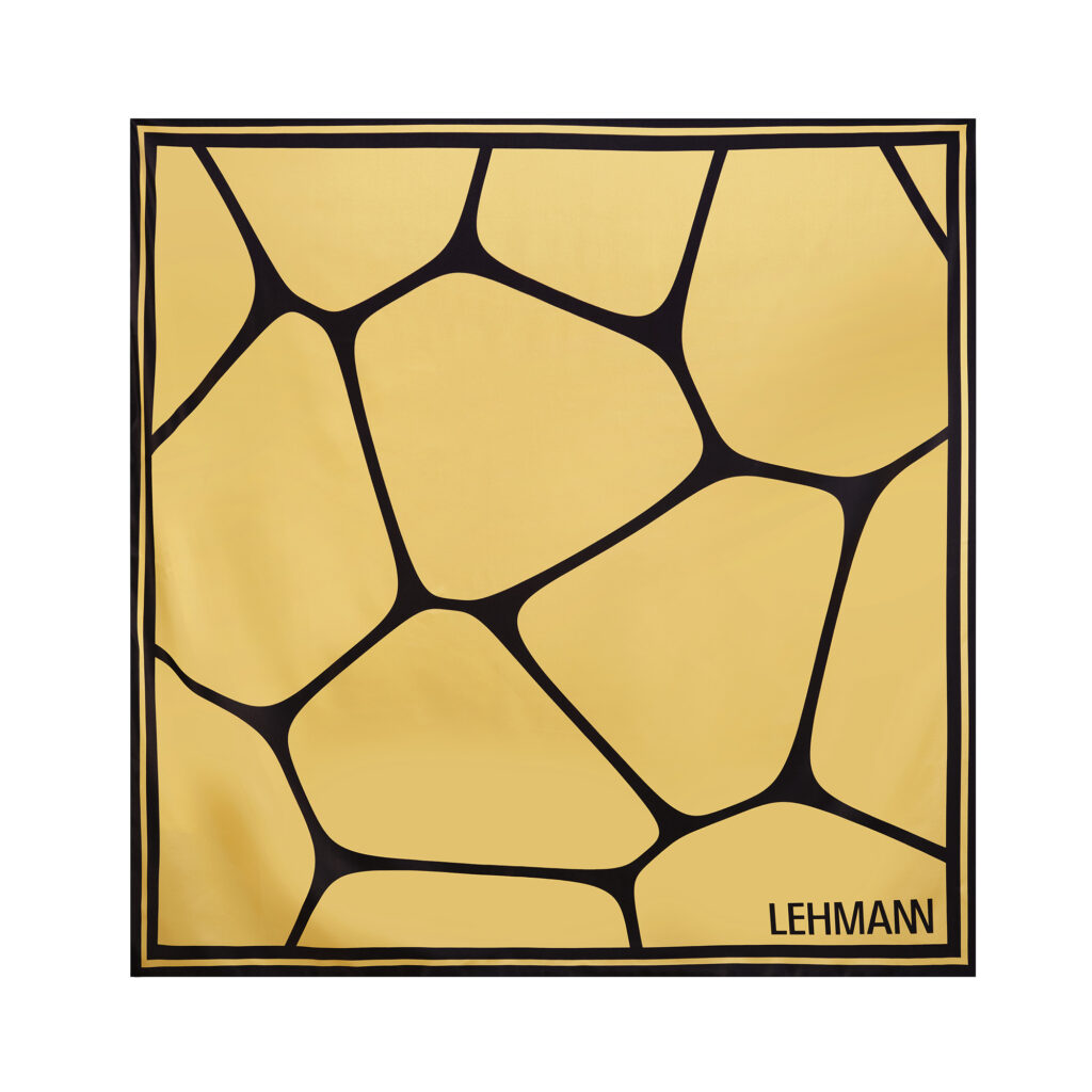 Yellow Stone Silk Scarf