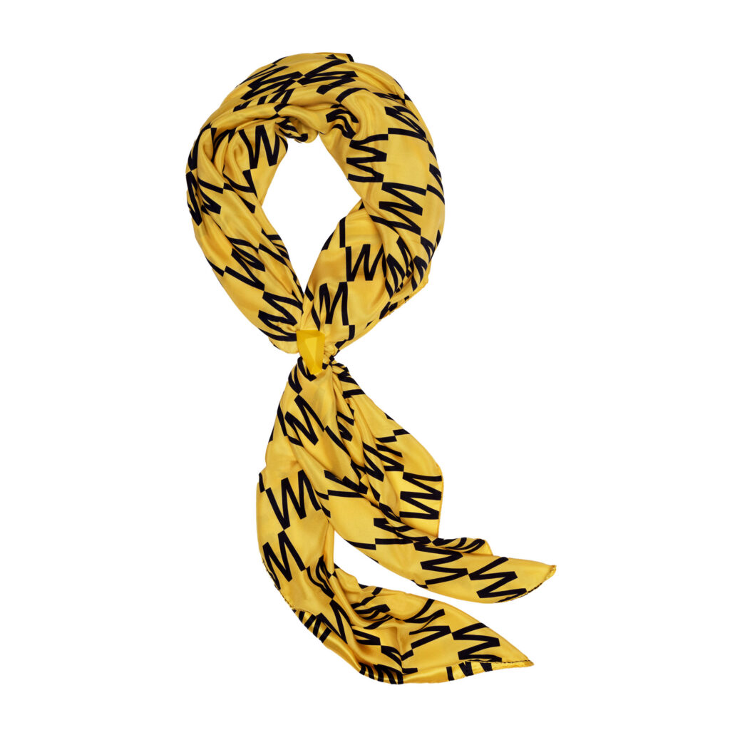 AUREA CITRINE YELLOW SILK SCARF